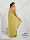 Kaaya Verve By Sethnic Lifestyle Chiffon Velvet Party Wear Saree Wholesale Online
